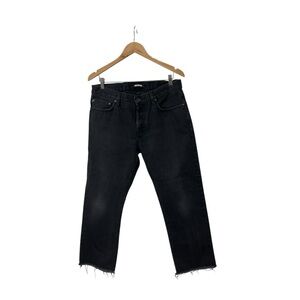 Baldwin Selvedge Denim The Henley Slim Leg Black Denim Jeans 32 X 25.5